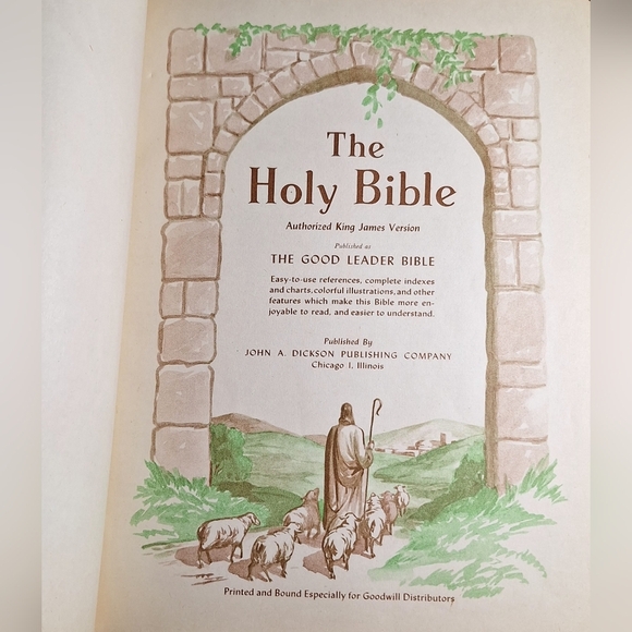 1946 Holy Bible The Good Leader King James Version John A Dickson - Picture 4 of 14
